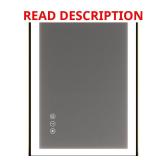 60 in W x 30 in H Black LED Vanity Mirror