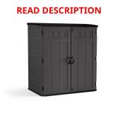 Suncast 5x3 Resin Vertical Shed with Floor