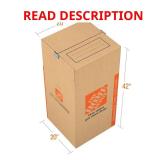 Wardrobe Moving Box with Metal Bar 20x20x42
