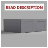 Hausvita 36" W x 24" D x 15" H Shaker Grey