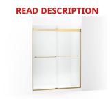 Levity 56-60 in. Sliding Shower Door