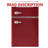 Retro 3.2 cu ft 2-Door Mini Fridge Red