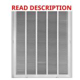 24 in. x 30 in. Steel Return Air Grille, White