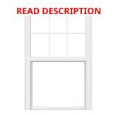 V-2500: 29.5x54 Vinyl Double Hung Window