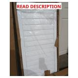 22x50 white louvered interior window shutter pane