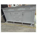 60" Bath Vanity, Has Damage to Leg as Pictured