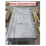 Gray Vanity w/ Top 60" x 34" x 20.5"