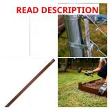 (1) 8-Ft Brown Landscape Edging & (8) 46" Tension
