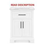 Doveton 24-in Bath Vanity with Marble Top