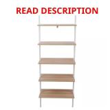 Industrial Walnut 5-Shelf Etagere