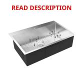 30 in. Drop-In 1-Bowl Sink, Stainless Steel