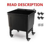 19.7 in. Floor Mop Sink, Black