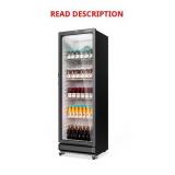 ROVSUN 21" 10 Cu Ft Black Glass Door Refrigerator