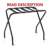 Black Collapsible X Type Metal Luggage Racks