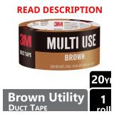3M Brown Rubberized Duct Tape 1.88" x 20 yd