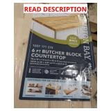 6ft Butcher block counter top solid birch