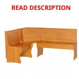 Kaylie Honey Pine Nook Corner Unit 67" x 34"H