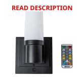 (3) 5 in. 1-Light Matte Black LED Vanity Sconce