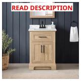 Doveton 24-in Bath Vanity with Marble Top