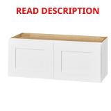 Avondale 33x24 Shaker Cabinet, Alpine White