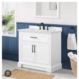 Doveton 36" Freestanding White Vanity