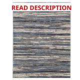 Shoreline Blue/Multi 8x10 Striped Rug