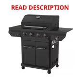 4-Burner Propane Gas Grill with Side Burner