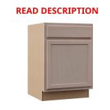 Unfinished 24"W x 24"D x 34.5"H Cabinet Base