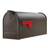 Elite Bronze Medium Steel Post Mailbox