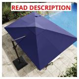9 ft Cantilever Patio Umbrella Navy Blue