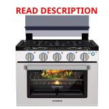 18 in. RV Gas Range: 3-Burners