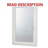 White Left-Hand Vinyl Window with Screen