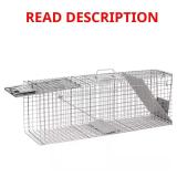 2-Door Humane Cage Trap for Raccoon/Opossum