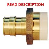 Apollo 3/4 PEX to 3/4 Brass Straight Adapter