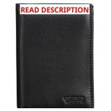 Tumi Nappa Leather L-Fold ID Passcase - Black