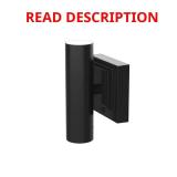 Matte Black LED Dual Light Vanity Sconce