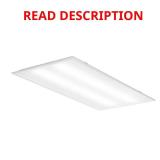 GTX 2 ft. x 4 ft. White LED Troffer Light