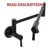 Sinema Pot Filler Faucet, Matte Black