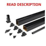 (5) Enhance 6 ft x 36 in Charcoal Rail Kit