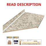 8 ft Left Miter Laminate Countertop Kit