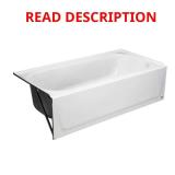 Maui 60 in. x 30 in. Soaking Bathtub, White