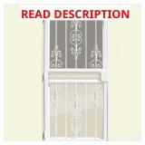 Estate White Security Door with Screen