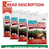 Organic Bulk Raised Bed Soil 4-Pack