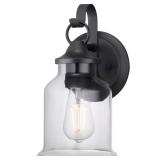 Lindberry 1-Light Outdoor Wall Lantern, Black