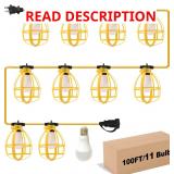 100ft Construction String Lights, 100W