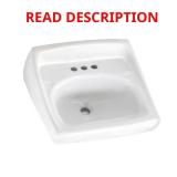 Lucerne Wall-Mount Vessel Sink with Holes