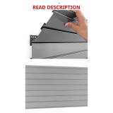NewAge Bold 3.0 Series 48 in. Slatwall Silver