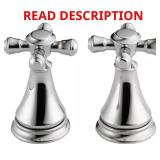 Cassidy Metal Cross Handles for Chrome Faucet