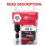 Milwaukee 26-pc Shockwave Phillips #2 Bit Set