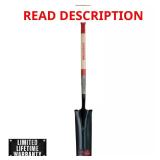 23.5 in. Wood D-Handle Steel Blade Drain Spade